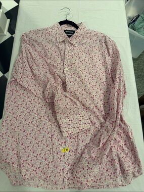 Bonobos Pink Floral Long-Sleeve Button-Down Shirt